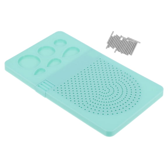 TABLZONE Craft Quilling Board 1 Set Paper Rolling Board for Craft Enthusiasts Green ABS Steel