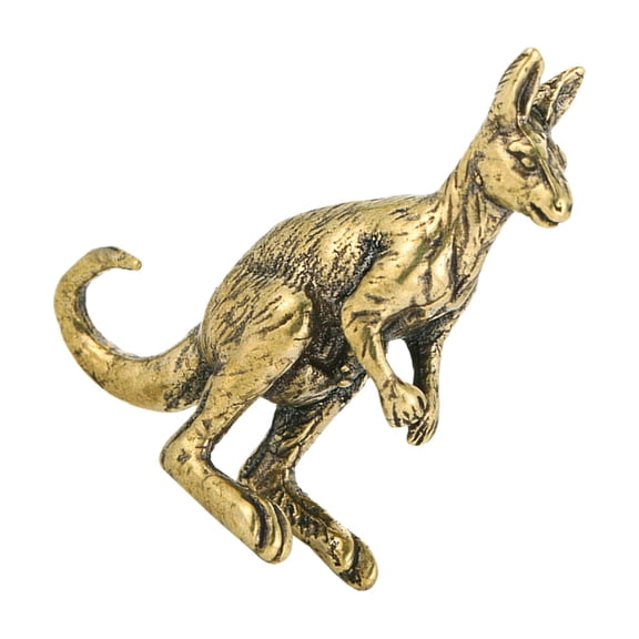 TABLZONE Creative Brass Kangaroo Desktop Decor with Stable Base for Indoor Table and Office Use
