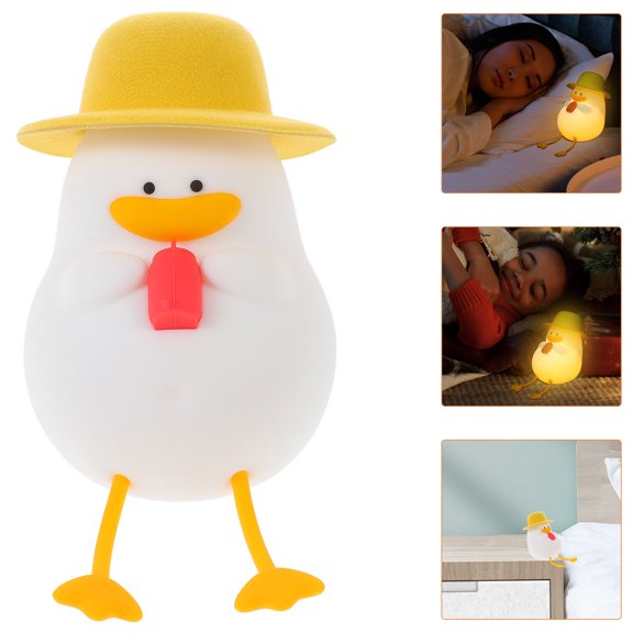 TABLZONE Multicolor Duck Lamp Nightlight with Tap Control for Bedroom and Desk Lighting