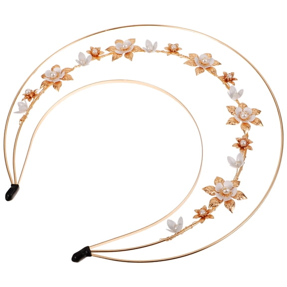 TABLZONE Greek Goddess Headband Decorative Crown Headband Golden 1Pack for Women Hair Decoration