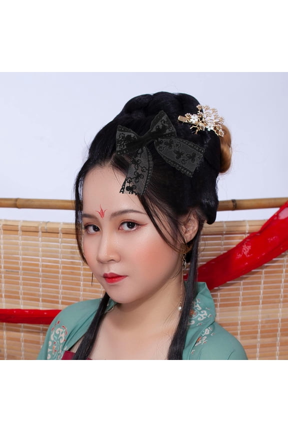 Cute Hair Bows Lace Bow Hairpins Elegant Design 4pcs Hair Accessories Parties