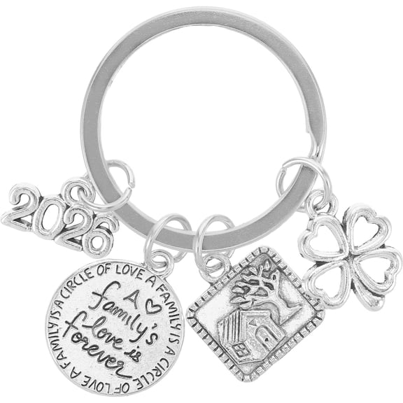 TABLZONE Cute Home Keychain House Shaped Pendant Keepsake for Women Friends Family Neighbors 1Pack
