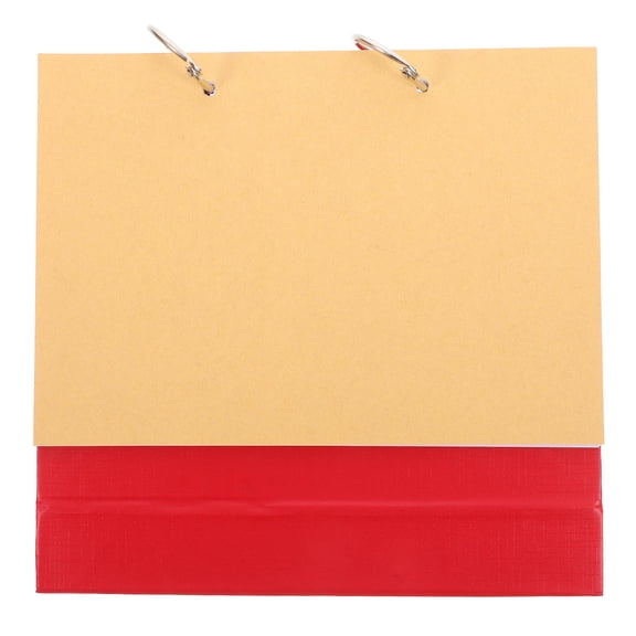 TABLZONE DIY Circular Desktop Calendar with Blank Monthly Sheets for Creative Home Office Display