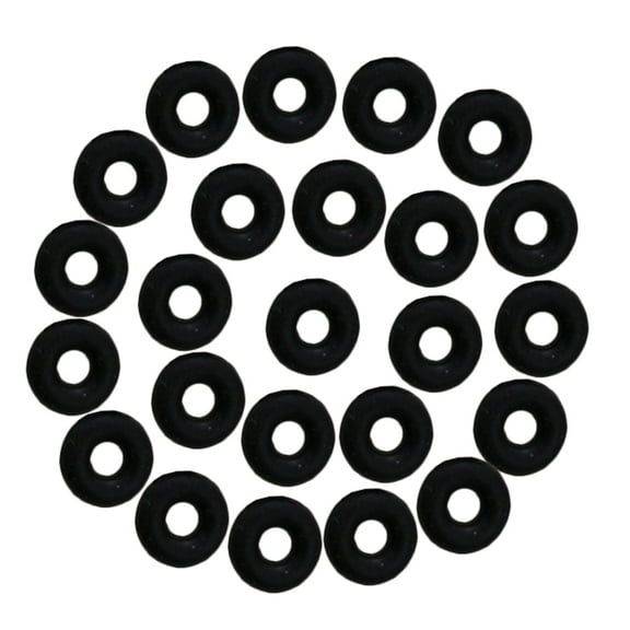 TABLZONE Jewelry Making Supplies, Black Rubber Stoppers, Versatile for Crafts, 100Pcs