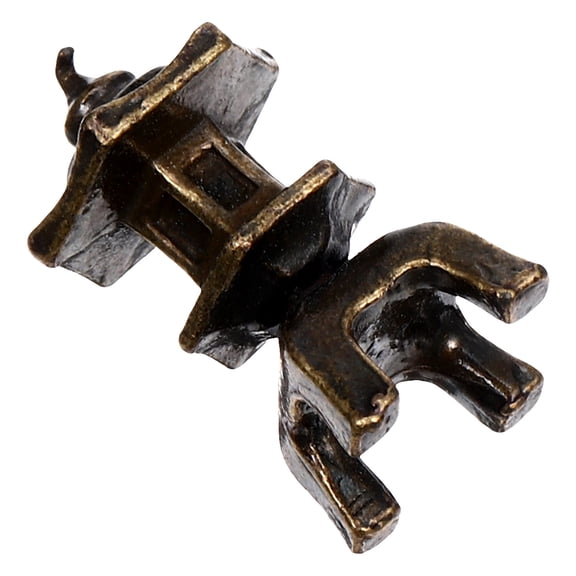 TABLZONE Mini Japanese Garden Lantern Statue Dark Brown Fish Tank Ornament for Landscaping Decoration 1 Set