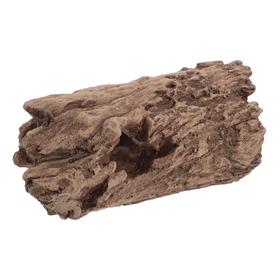 TABLZONE Natural Hollow Tree Trunk Simulation Reptile Hide for Lizard Climbing and Basking
