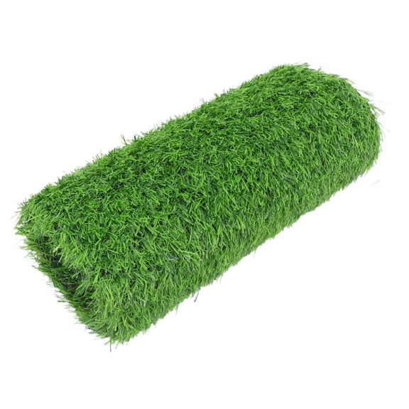 TABLZONE Fake Grass Rug Green Polyester Weather Resistant Outdoor Indoor Mat for Bathroom Patio Garden Use