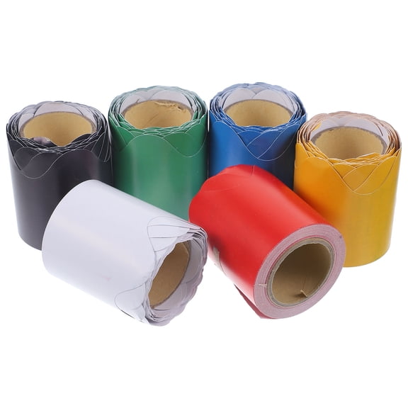 TABLZONE Decorative Border Paper for Bulletin Board Classroom Borders with Wave Design