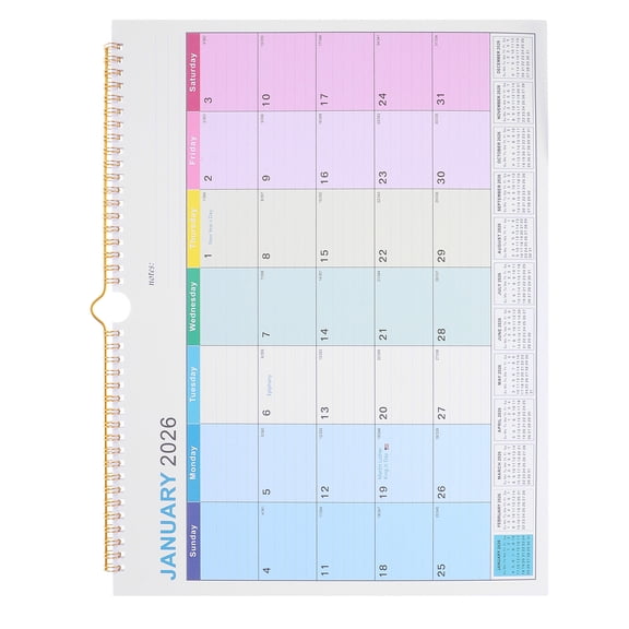TABLZONE Monthly Memo Calendar Paper Multi 1Pack