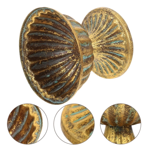 TABLZONE Decorative Flower Planter Iron Urn Planter Golden Vintage Flower Arrangement 1Pcs