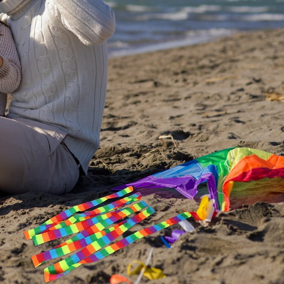 TABLZONE Multicolor Decorative Fabric Kite Tail for Easy Installation and Flight Stability