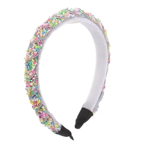 TABLZONE Decorative Multicolored Candy Headband with Rhinestones for Themed Parties and Celebrations