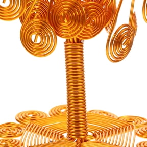 TABLZONE Decorative Aluminum Money Tree with Sturdy Base for Chinese Style Desktop Decoration and Feng Shui Ornament