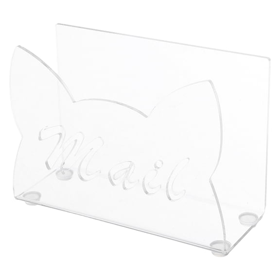 TABLZONE Compact Acrylic Desktop Mail Organizer for Bills, Documents, Letters, and Office Supplies Storage