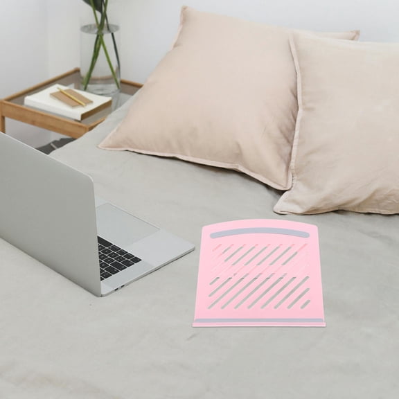 TABLZONE Foldable Laptop Stand with Ventilated Design, Multi-Angle Adjustable Riser Storage and Comfort