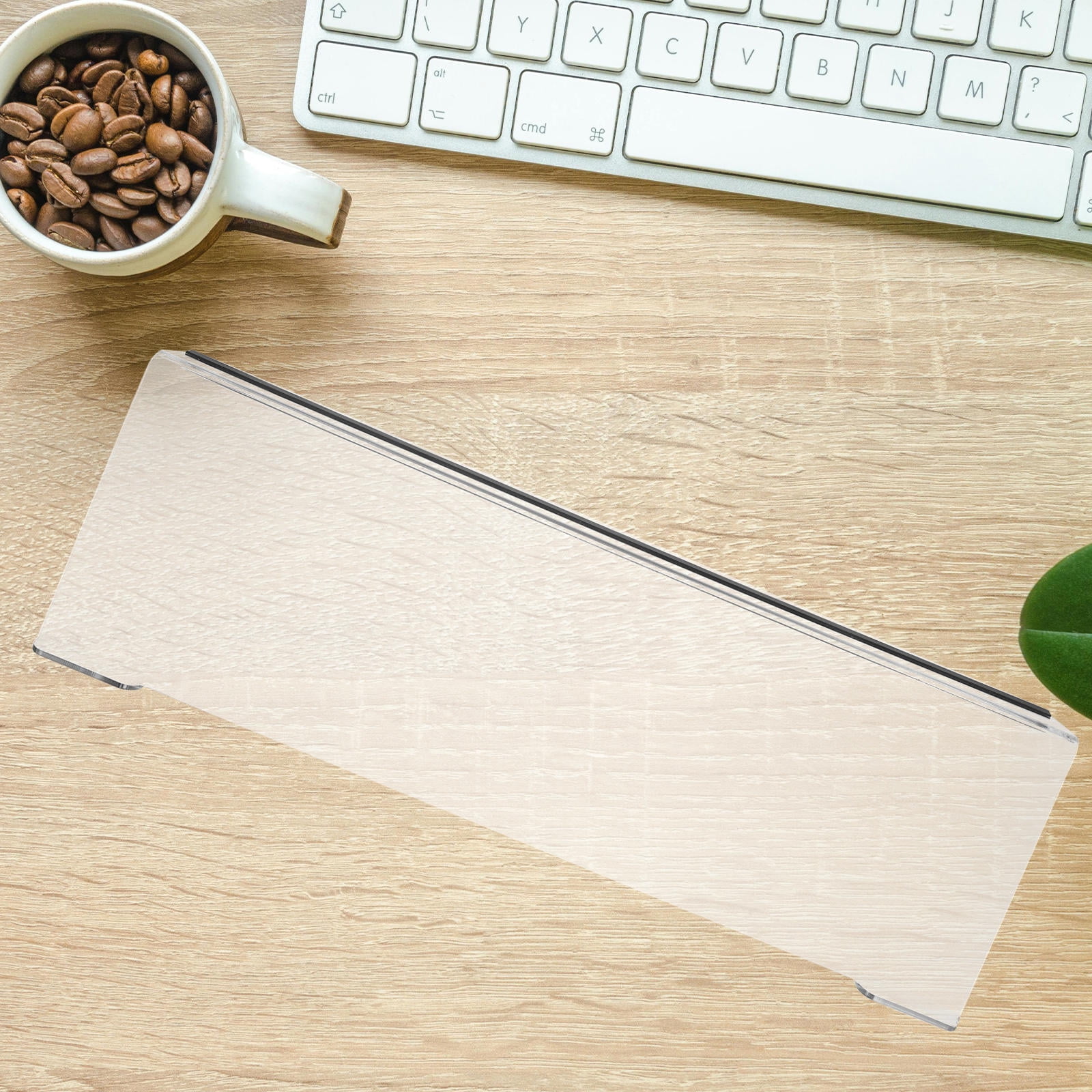 TABLZONE Transparent Acrylic Keyboard Stand Riser with AntiSlip Base ...