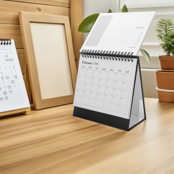 TABLZONE 2026 Daily Desk Calendar Planner with Multi-Paper Organizer, Schedule Book for Home and Office Use