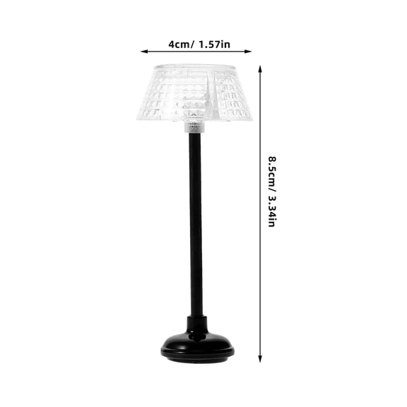 TABLZONE Dollhouse Floor Lamp Model with Decorative Light Fixture for Warm and Cozy Miniature Room Ambiance