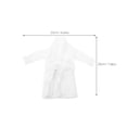 thumbnail image 1 of TABLZONE Doll Accessories White Bathrobe Cloth Wardrobe Set for Christmas Holiday Decoration, 1 of 6