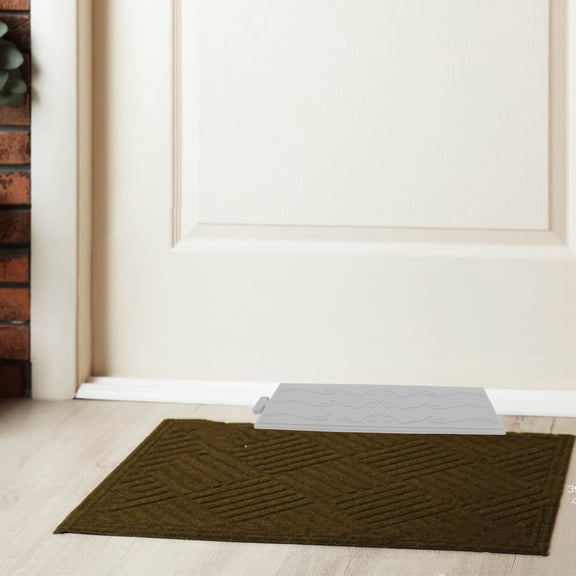 TABLZONE Driveway Curb Ramp in Grey Plastic with Versatile Use for Home Entrances