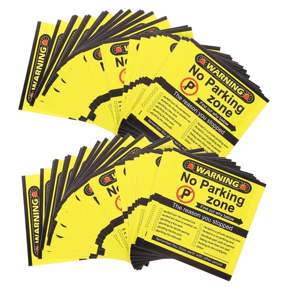 TABLZONE parking violation stickers No Parking Sticker Yellow Car Owners Yard 200 Sheets