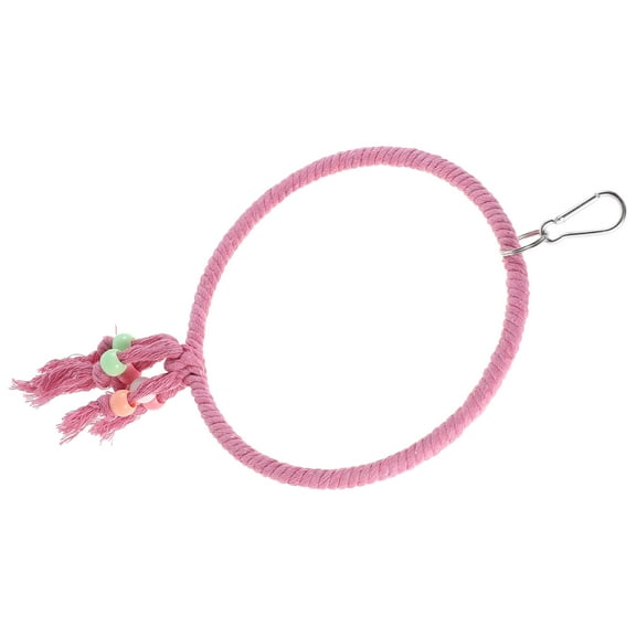 TABLZONE Durable Bird Swing Ring 2pcs Parakeet Perch Toy for Chewing Fun in Cages and Play Areas for Parrot Owners