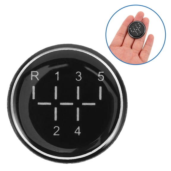 TABLZONE Black Manual Transmission Gear Shift Sticker for Car, High Definition, Adhesive Decal, Easy to Apply