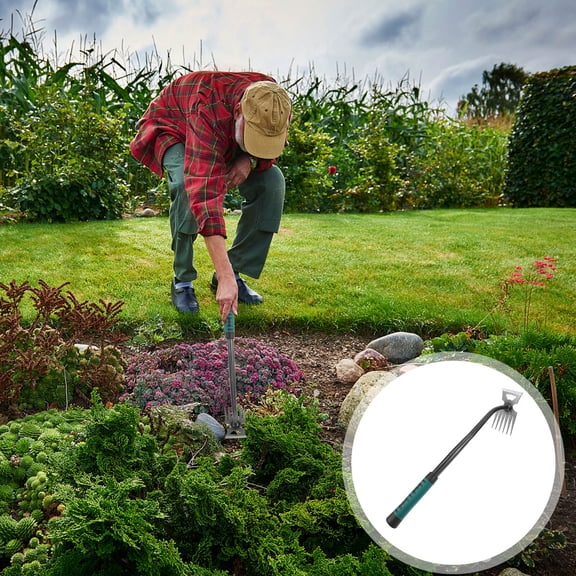 TABLZONE Durable Garden Weeder Tool with Steel Head and Light Handle for Home Lawn Weed Removal