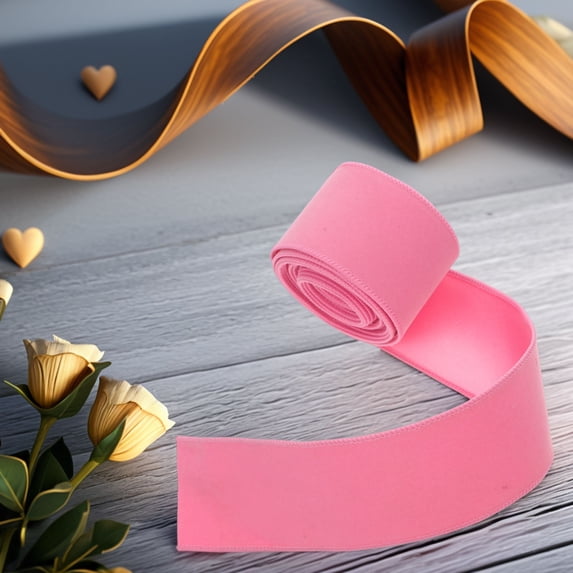 TABLZONE Durable Pink Ribbon with Iron Wire Edge Ideal for Wedding ...
