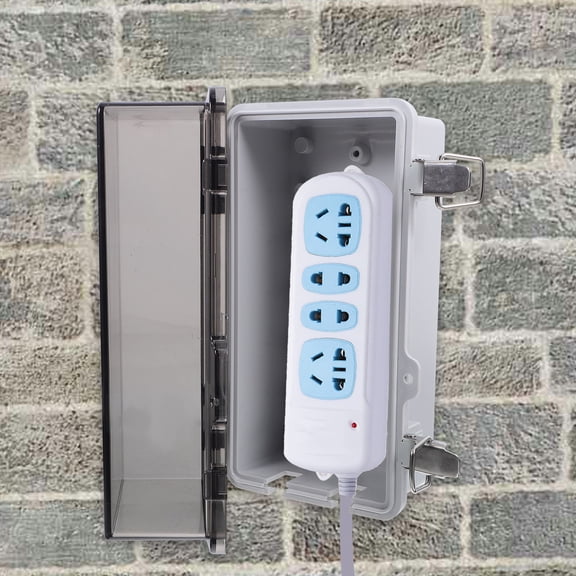 TABLZONE Durable Plastic Outdoor Electrical Box Weatherproof Connection for Extension Cords