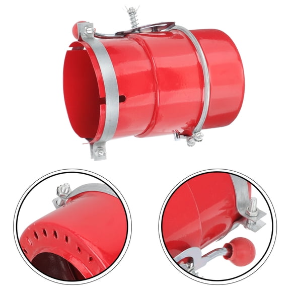 TABLZONE Durable Red Exhaust Spark Arrestor for Car Use with Fireproof Valve and Easy Clamp Installation