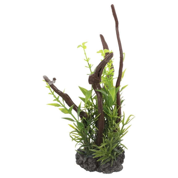 TABLZONE Aquarium Tree Decor Tree Root Shape Plastic 1Pack Assorted Color 6.7x6.3in