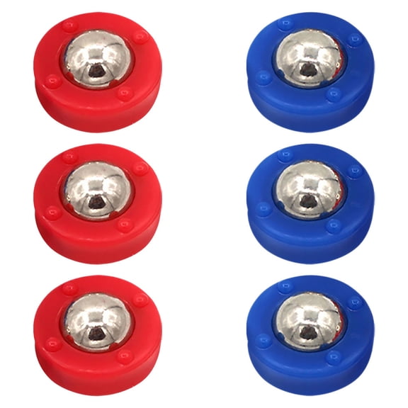 TABLZONE Durable Shuffleboard Accessories Shuffleboard Pucks For Table Red 6pcs For Competitive Play