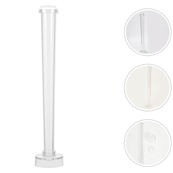 TABLZONE Durable Transparent Plastic Mold for Taper Candle Making DIY Practical Casting Mold