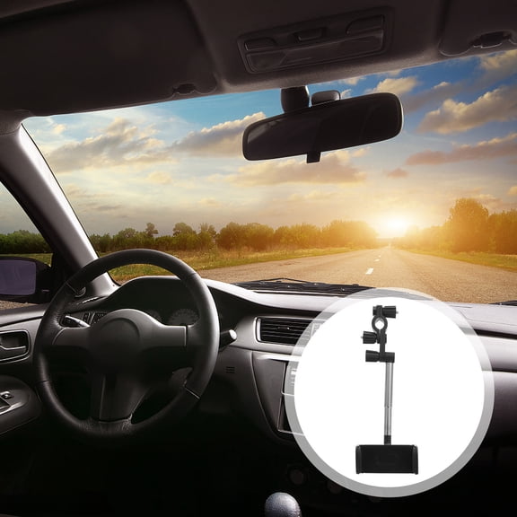 TABLZONE Car Rearview Mirror Mount Black Durable Easy to Use Hands Free 360 Rotatable