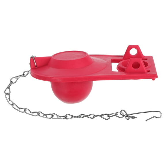 TABLZONE Toilet Stopper Flapper Red Silicone 1Pc Efficient Water Usage For Toilet Tank
