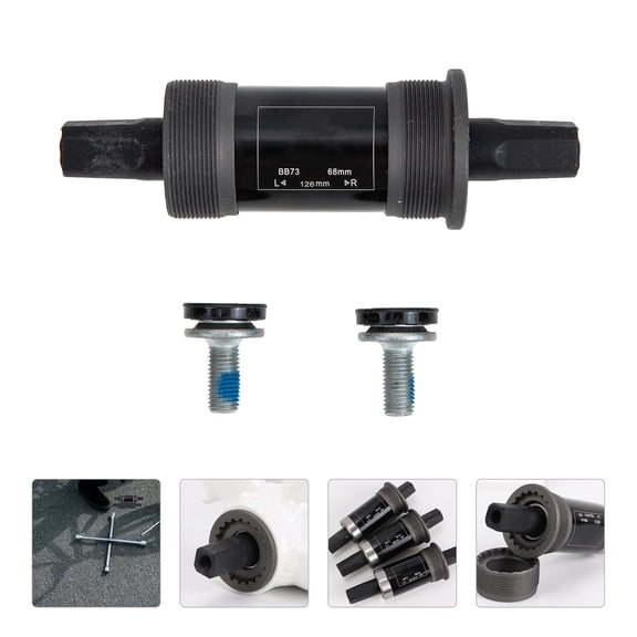 TABLZONE Durable Carbon Steel Bottom Bracket for Mountain Bike with Easy Installation Feature