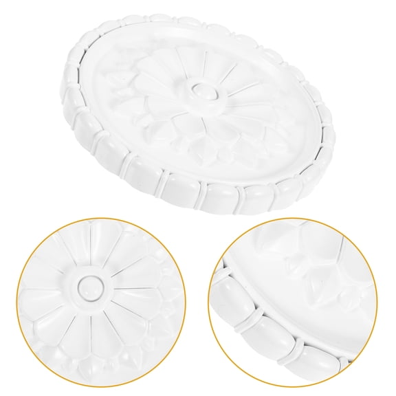 TABLZONE Easy Install White Ceiling Light Medallion for Replacement and Home Lighting Decor