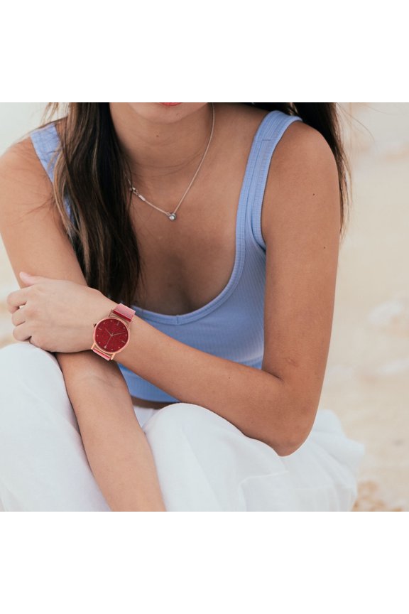 Elegant Round Watch For Women Casual 1Pack