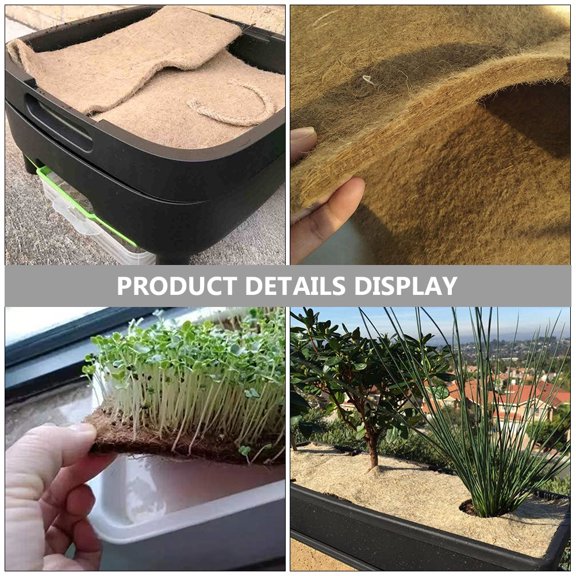 TABLZONE Coconut Fiber Composting Mat for Garden and Farm Use, Waste Mat, 1 Set for Efficient Composting