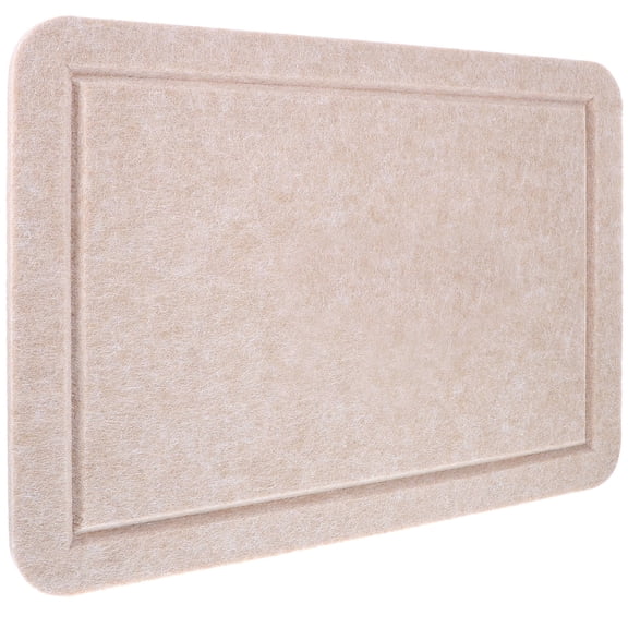TABLZONE Felt Board Beige Rectangle for Homeowners Simple Use for Wall Decoration 1 Set