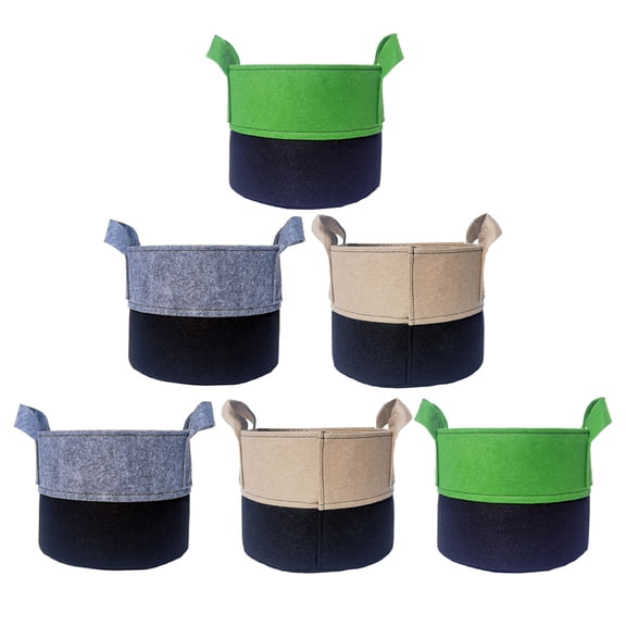 TABLZONE Felt Plant Containers Multi Fabric Grow Bags for Vegetables and Fruit Storage