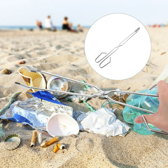 TABLZONE Stainless Steel Trash Gripper Lightweight Portable Design for Cleaning