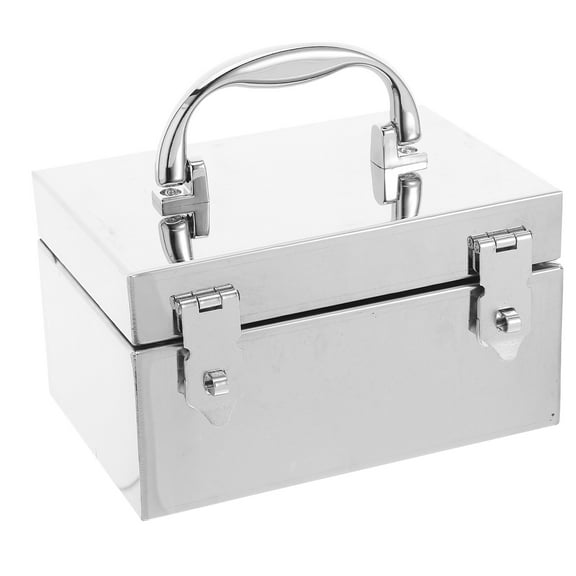 TABLZONE Stainless Steel Lockable Cash Safe Box Fireproof Organizer