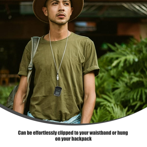 TABLZONE Fitness Pedometer Black Clip on Step Counter for Jogging Walking and Exercise Tracking