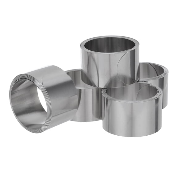TABLZONE Flat Constant Force Spring in Plated Silver for Cable Take-Up and Cable Organizer Use