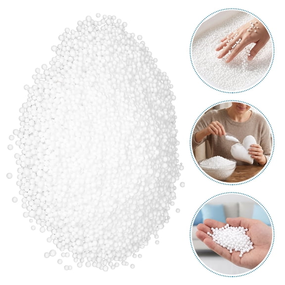 TABLZONE Foam Filling for Bean Bags and Pillows White Soft Elastic Refill Beads for Home