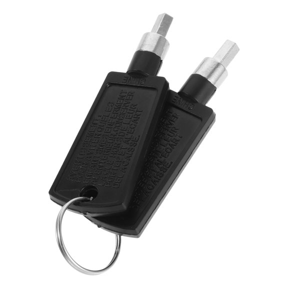 TABLZONE Metal Freezer Key Replacement for Fridge with Pentagonal Head and Black Matte Finish