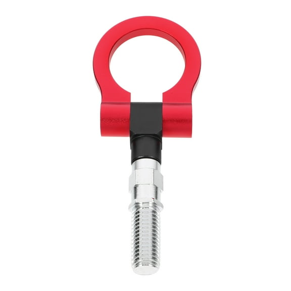 TABLZONE Front Tow Hook Car Tow Hook Aluminum Steel Red Universal Design 1Set