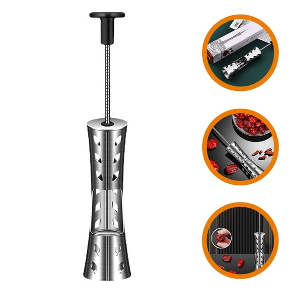 TABLZONE Manual Stainless Steel Cherry Pitter Easy to Use Fruit Core Remover Kitchen Tool